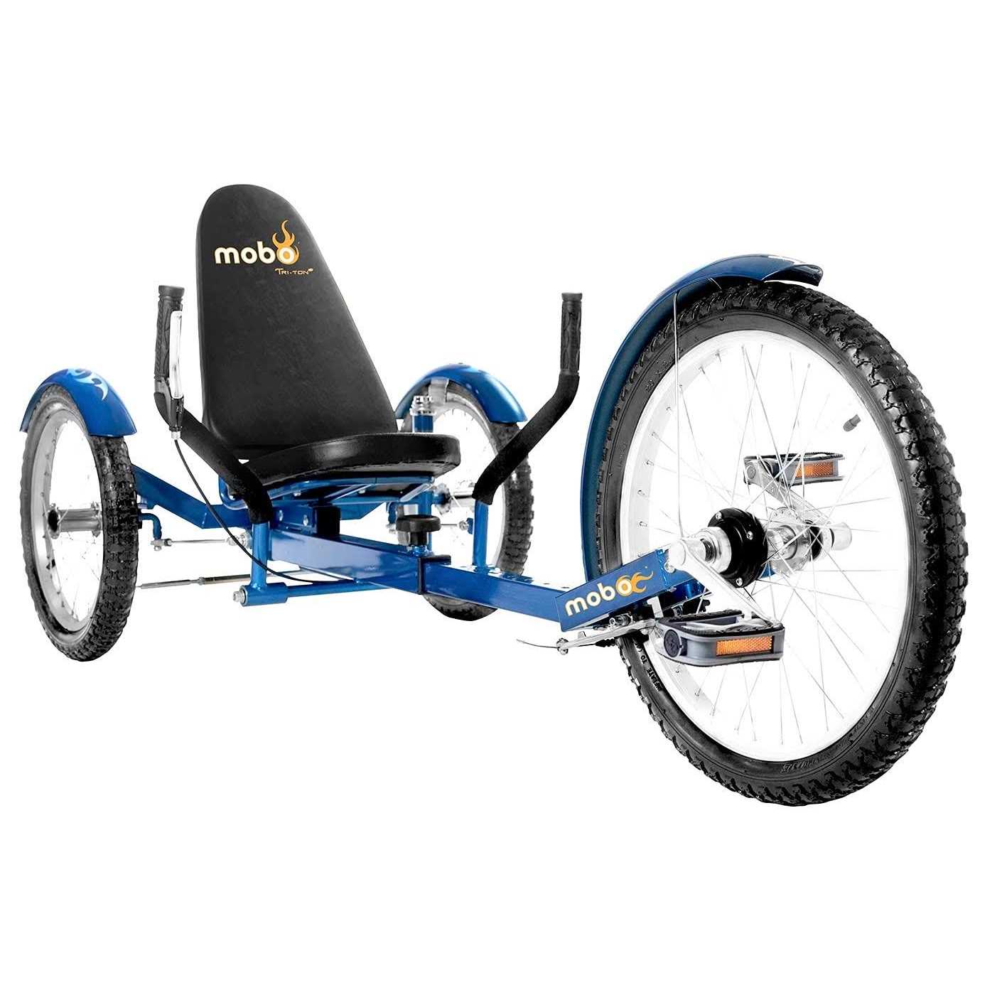 MOBO Triton Pro Adult Tricycle. Recumbent Trike. Adaptive 3-wheel Bike - Sports Supplies Online Store