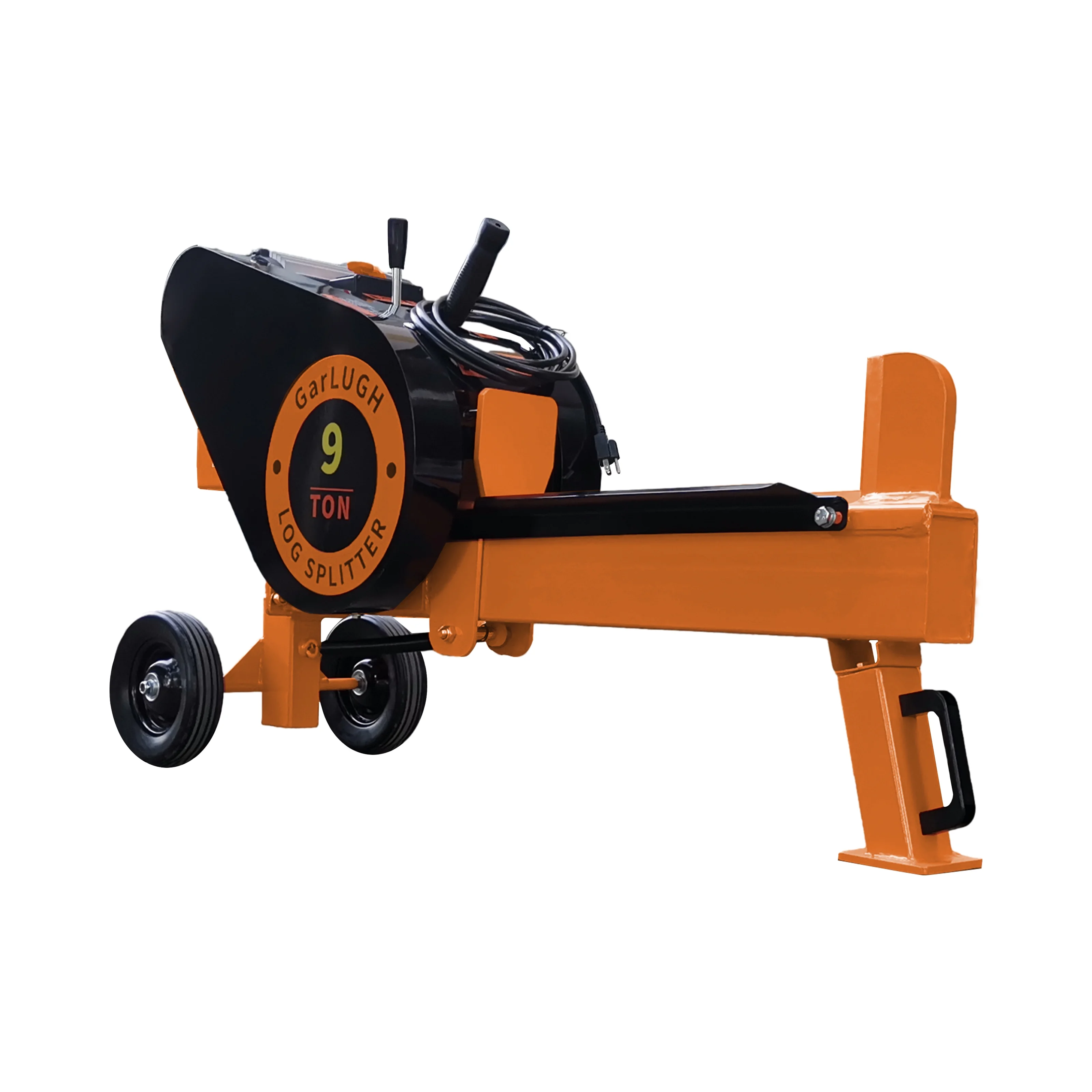 Log Splitter 9 Ton Household Electric Powered 2.7HP Horizontal Movable Fast Automatic Return Firewood Splitting Machine for toughest wood