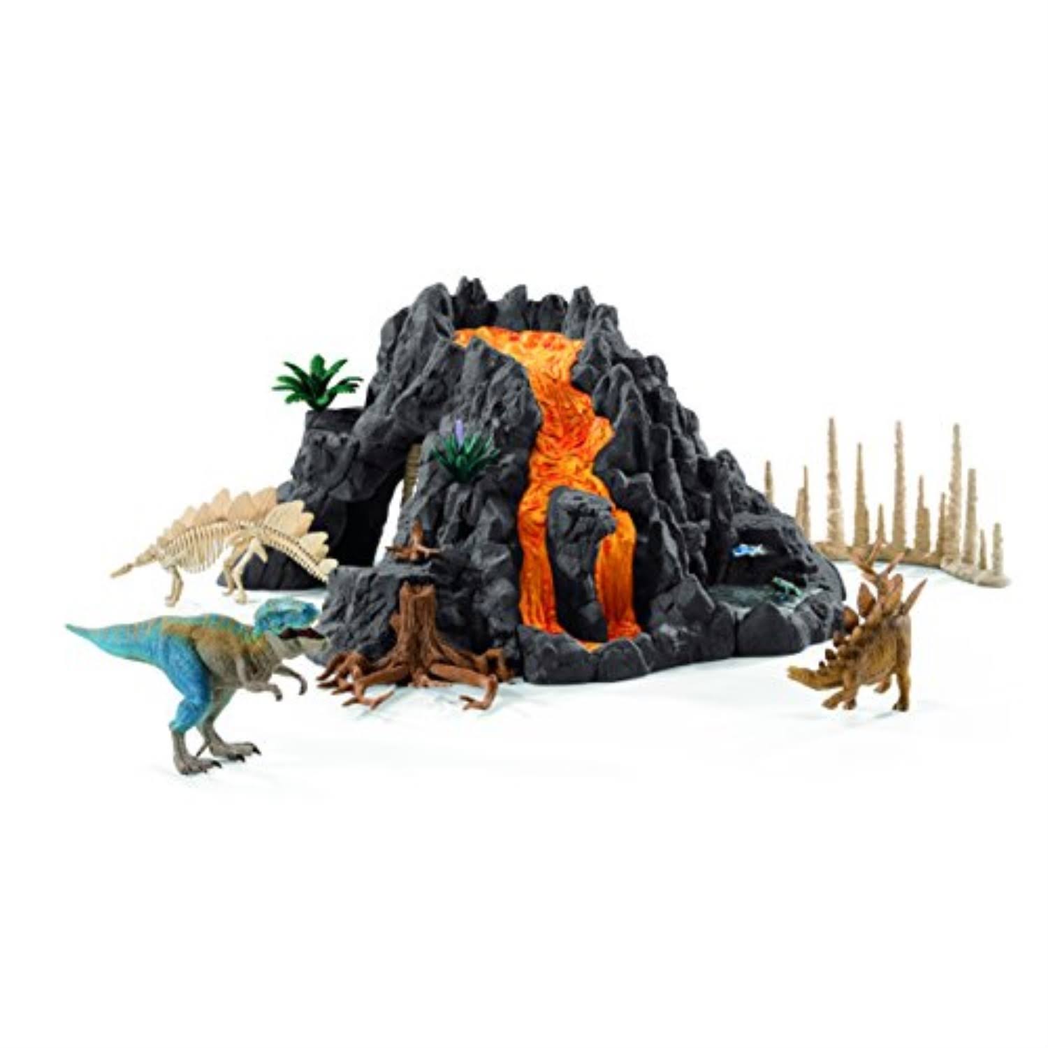 Schleich Giant Volcano with T-Rex