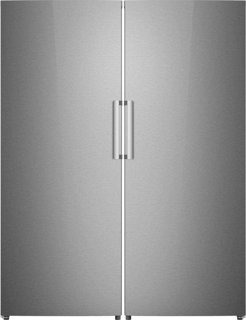 Forte 56 Side by Side Refrigeration Pair with F14ARESSS 28 All Refrigerator and F14UFESSS 28 All Freezer