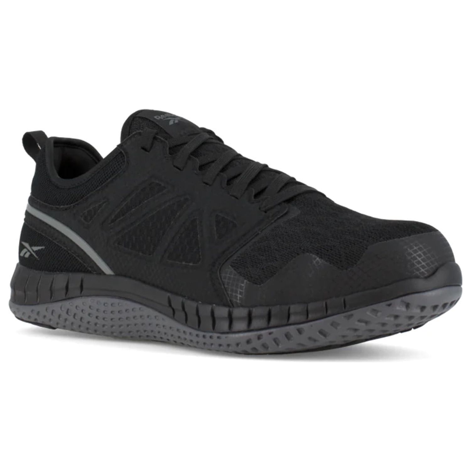Reebok Womens Black Mesh Work Shoes Steel Toe Athletic Oxford 7 W