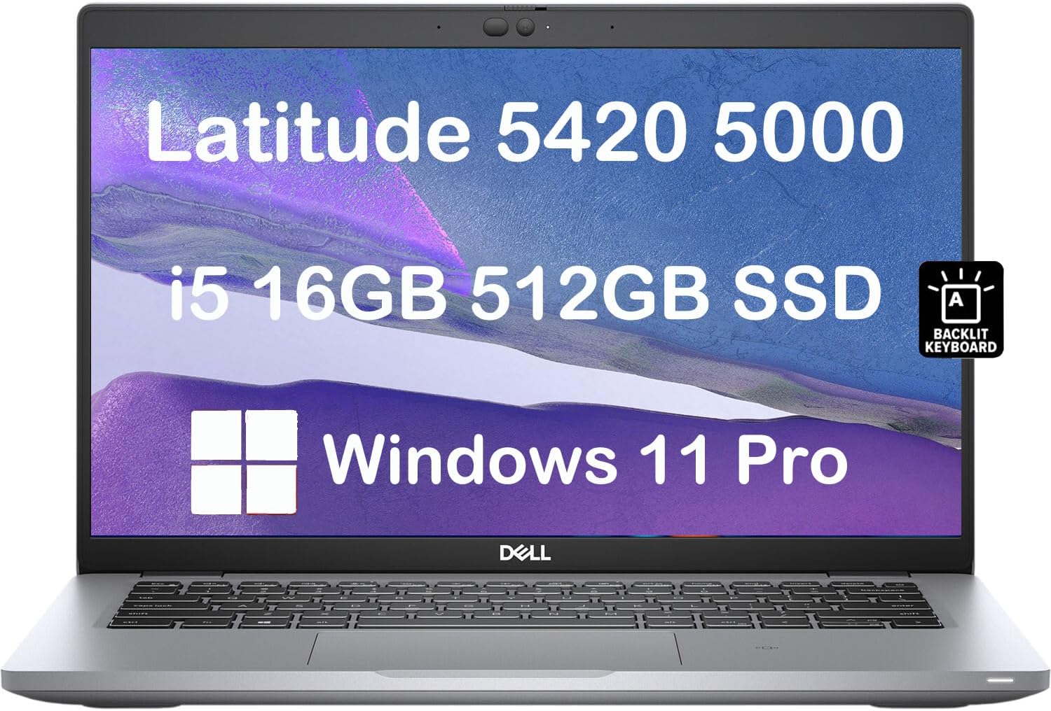 Dell Latitude 5420 Business Laptop (14" FHD Display, Intel Core i5-1135G7, 16GB RAM, 512GB SSD) Backlit, Webcam, Ethernet Port, Wi-Fi, Thunderbolt 4