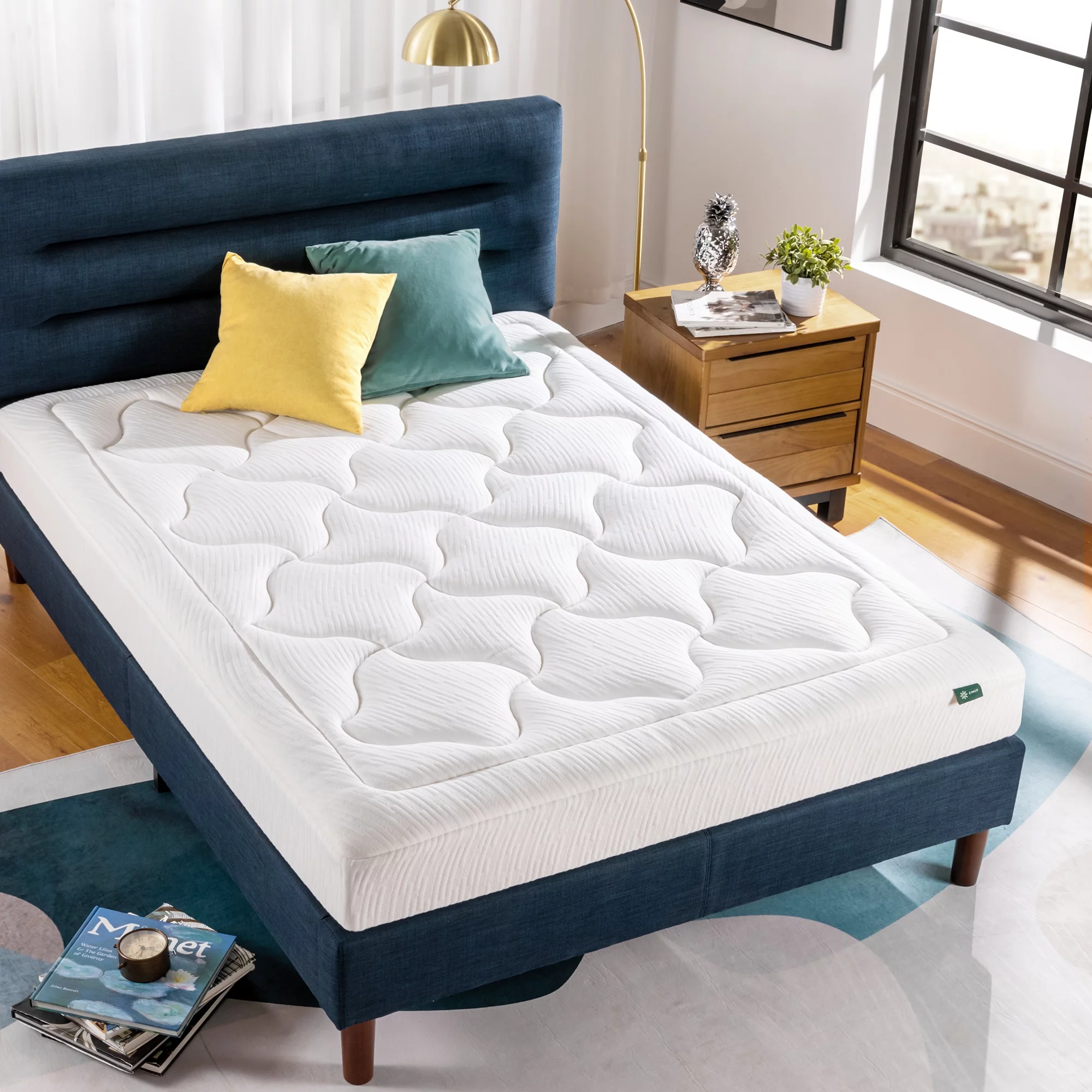 Zinus 8 Cloud Memory Foam Mattress Pressure Relieving / Bed-in-a-Box Twin