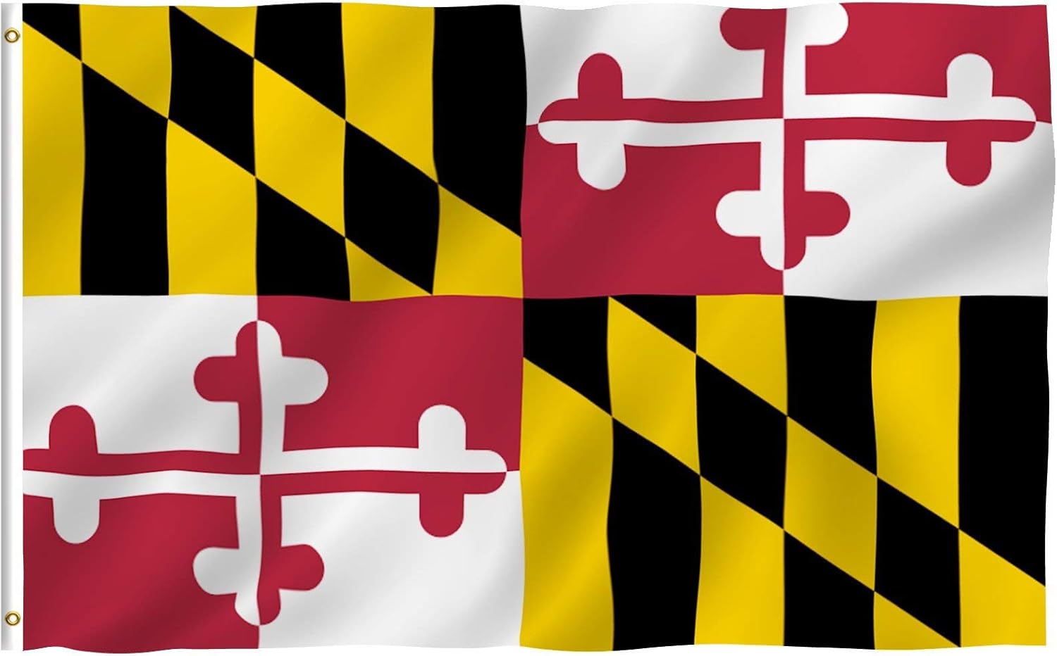 Anley Fly Breeze 3x5 Foot Maryland State Polyester Flag - Vivid Color and Fade Proof - Canvas Header and Double Stitched