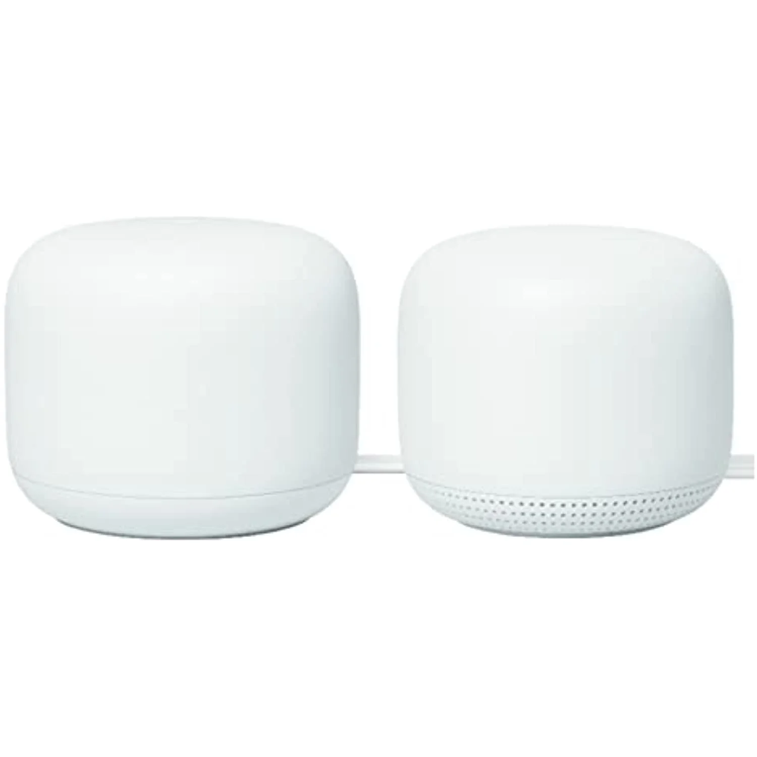 Google Nest WiFi - AC2200 (2nd Generation) Router and Add On Access Point Mesh Wi-Fi System Bundles (2-Pack, Snow)