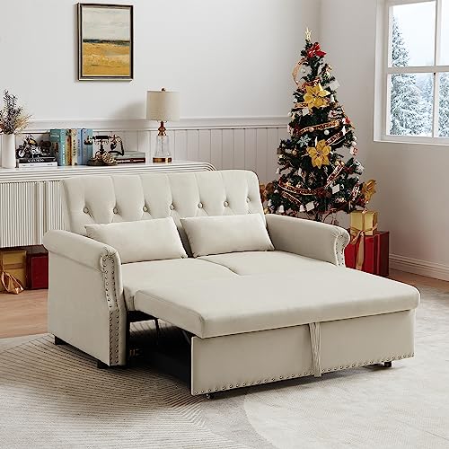 55" Pull Out Sofa Bed