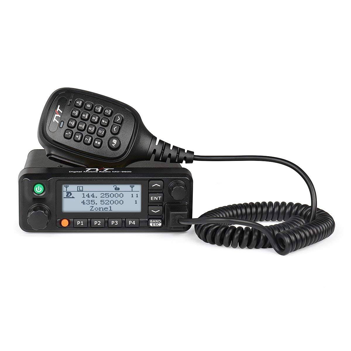 TYT MD-9600 Dual Band Digital DMR Mobile Car Truck Transceiver, VHF/UHF 3000 Channels,10000 Contacts, 250 Zones, 50W VHF/45W UHF