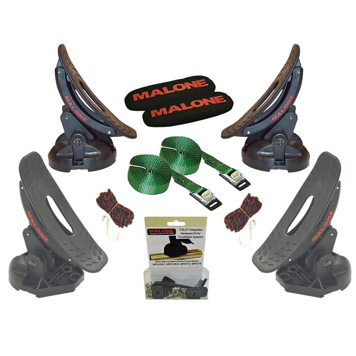 Malone Saddle Up Pro Kayak Carrier with T-Slot Truck Rack Hardware