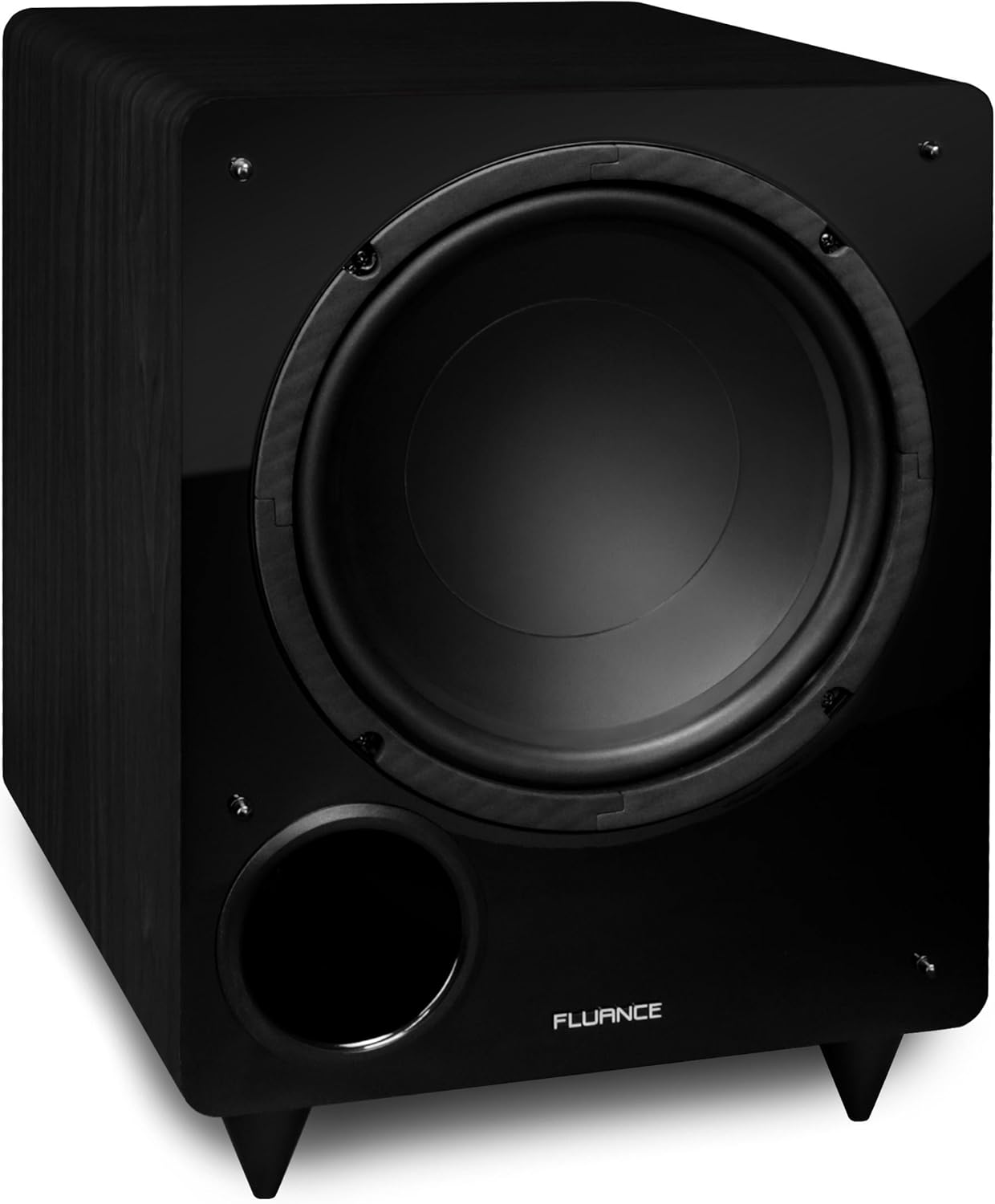 Fluance DB10 10-inch Low Frequency Powered Subwoofer for Home Theater (Black)