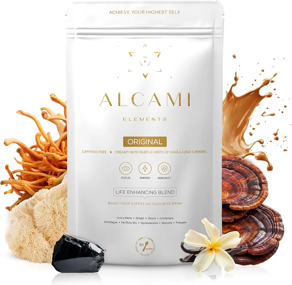 3-Pack Bundle Mushroom Coffee Powder (Original, Cacao, Matcha) - 10X Concentrated Lion's Mane, Cordyceps & Reishi Extract