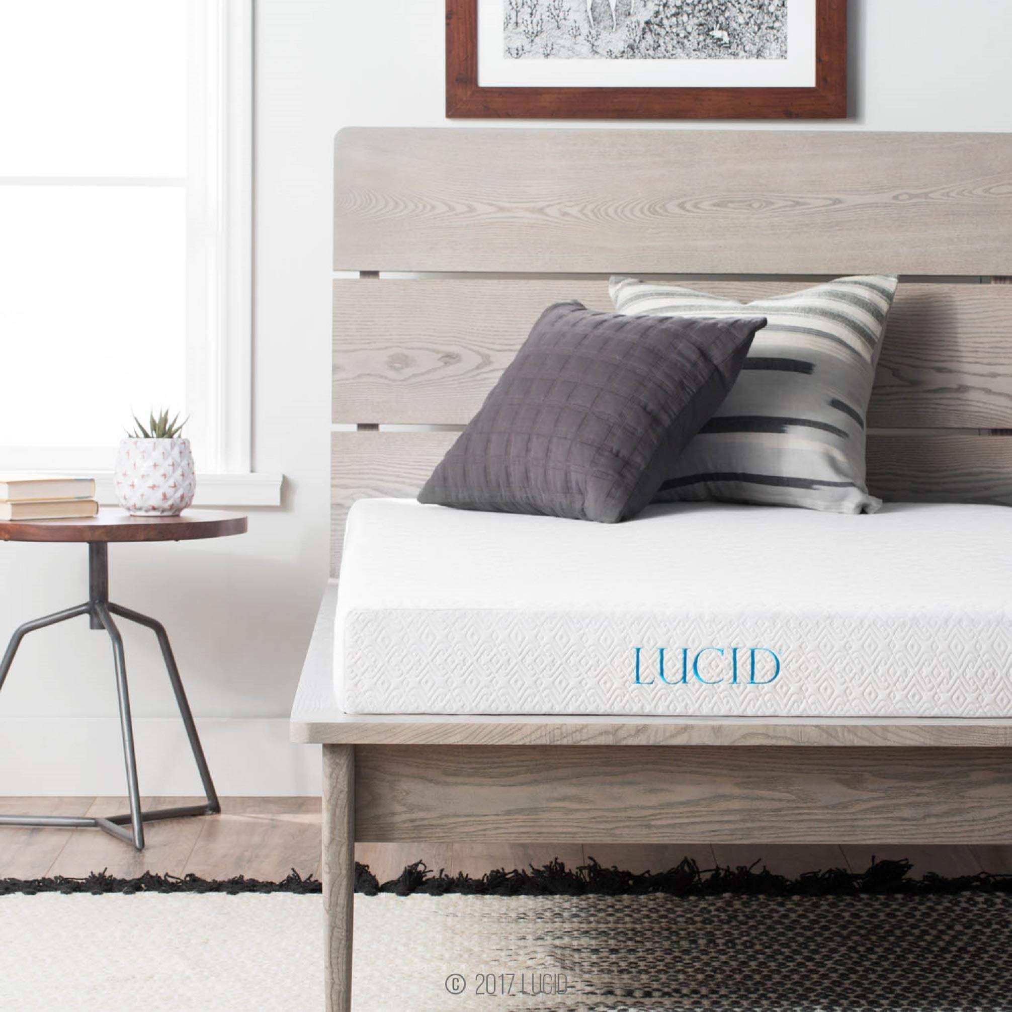 Lucid 5 inch Gel Memory Foam Mattress, California King