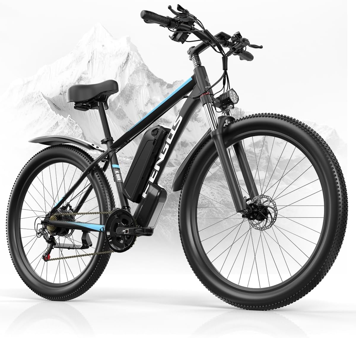 Electric Bike for Adults with 750W Brushless Motor, 48V 15Ah Removable Battery, up to 55Miles, Max 32 MPH, 21 Speed Gear Electric Mountain Bike
