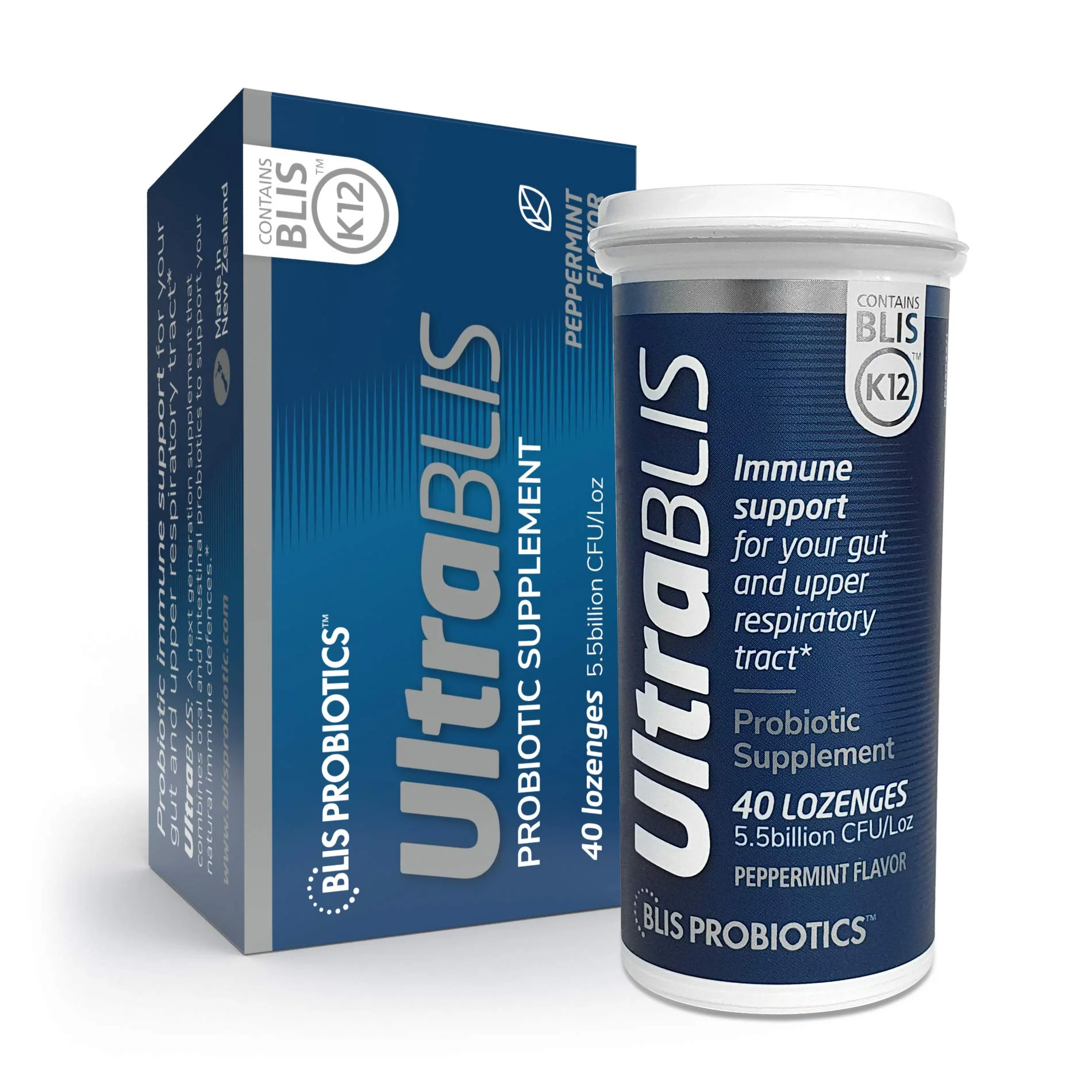 BLIS UltraBLIS Probiotic Immune Support Supplement-Powerful Combination of Gut & Oral Probiotics for Daily Immunity Support