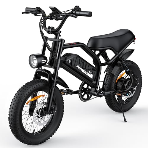 Electric Bike, 16'' Fat Tire E-Bike for Teens/Adults, 500W E-Bike with 36V/12.8Ah Removable Battery, Up to 22MPH, 45 Mile Range