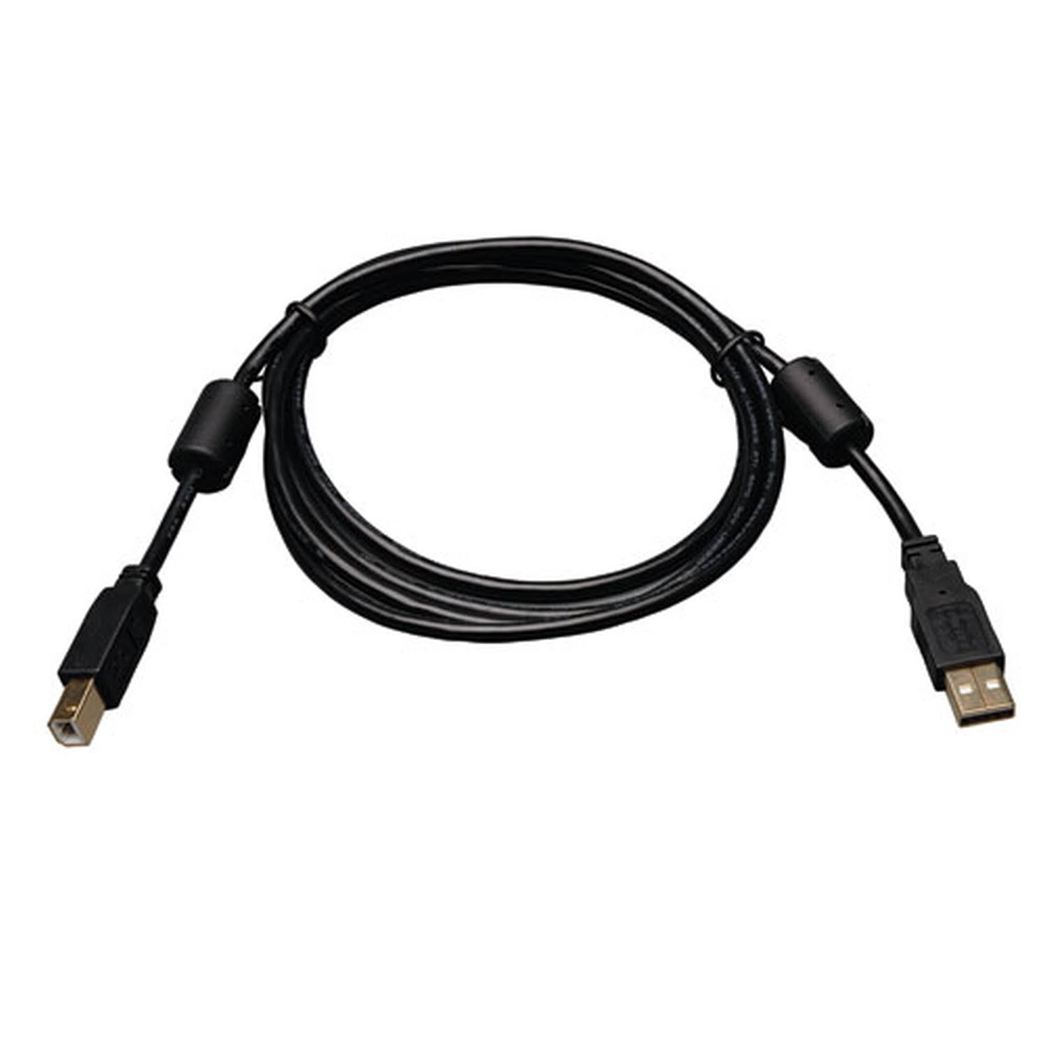 Tripp Lite U023-003 USB 2.0 Hi-Speed A/B Cable with Ferrite Chokes (M/M) 3-ft.