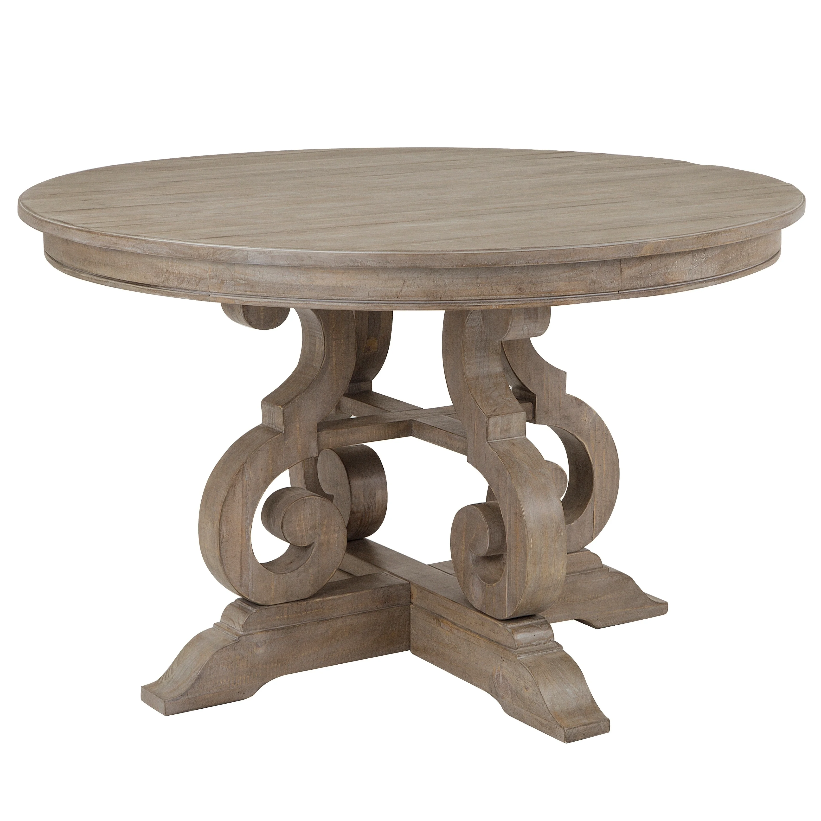 The Gray Barn  Manderley Traditional Dove Tail Grey 48-inch Round Dining Table - dove tail grey - dove tail grey