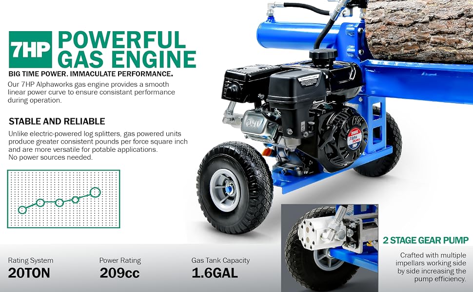 7hp 212cc horizontal gas engine wood chipper go kart log splitter pressure washer tiller generator