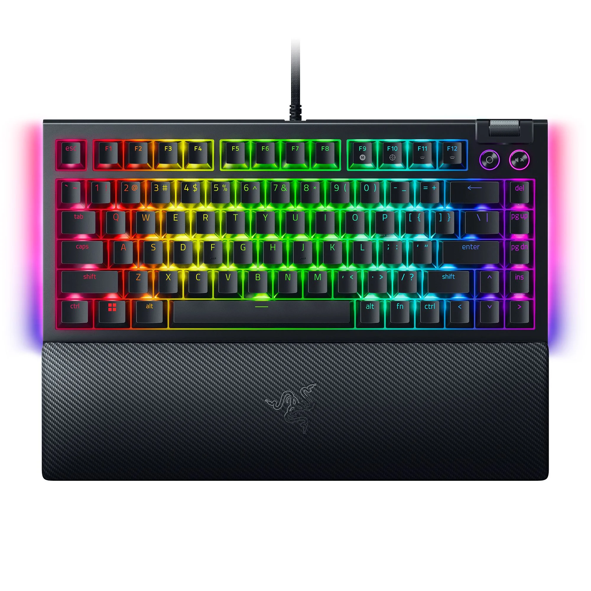 Razer BlackWidow V4 75% Hot-Swappable Mechanical Gaming Keyboard, RGB Chroma, Black - Radiant Selections