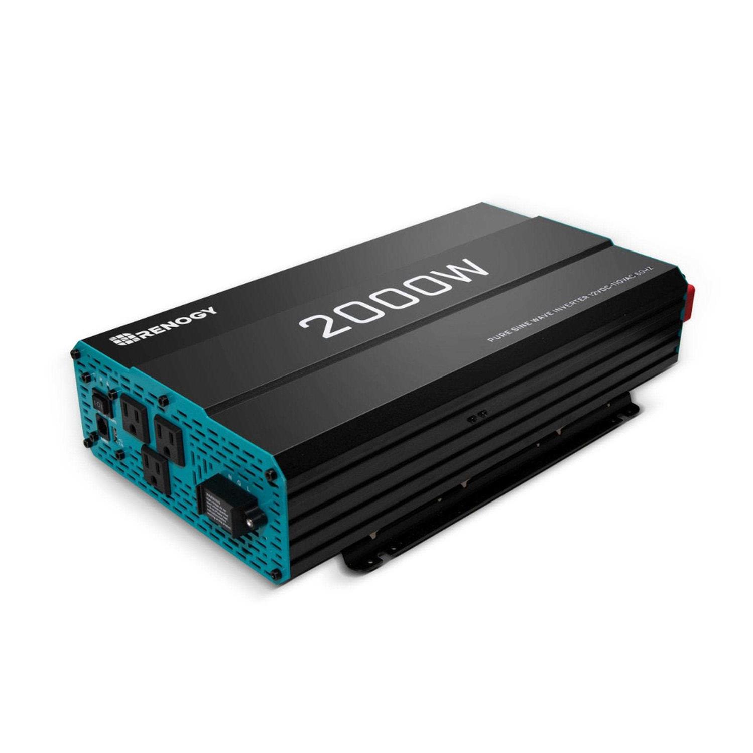 Renogy 2000W Pure Sine Wave Inverter 12V DC to 120V AC Converter for Home - Shop Hardware Tools Online Store