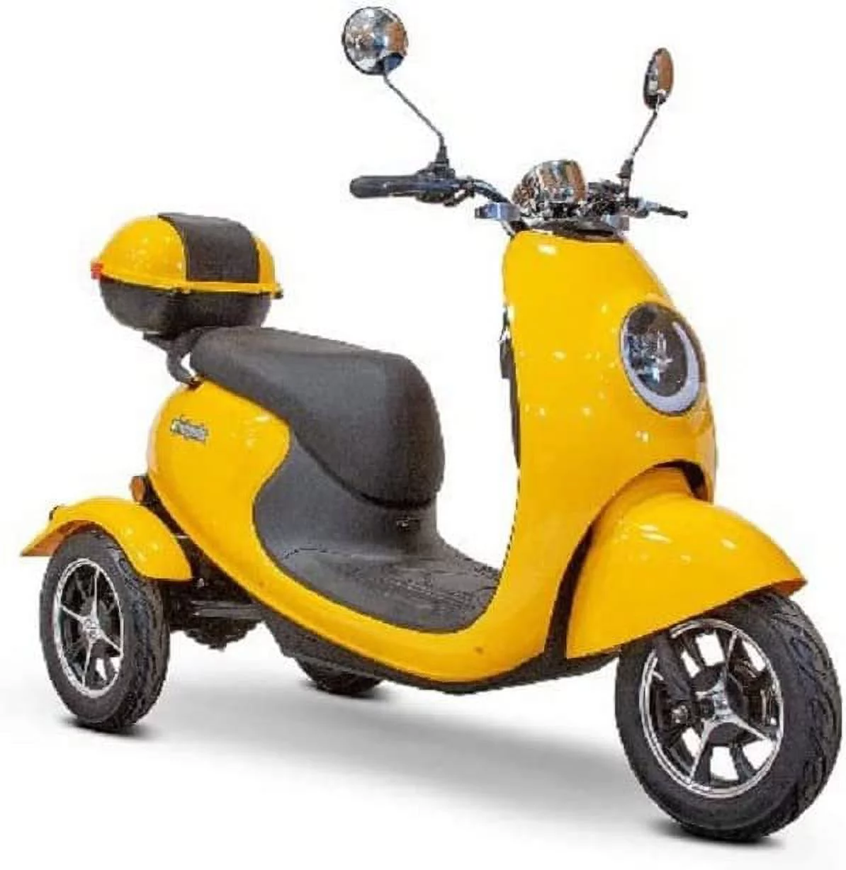 Ewheels EW-Bugeye 3 Wheels Mobility Scooter Range 40 Miles Weight Capacity 350 LBS Yellow