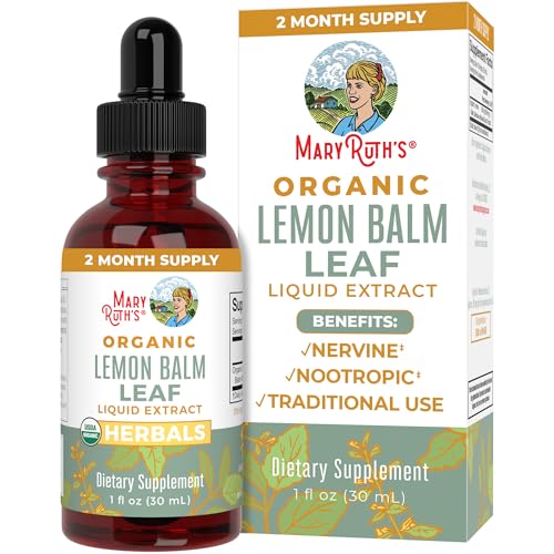 MaryRuth Organics Lemon Balm Leaf | Vegan | Non-GMO | 1 Fl Oz - Kansas Nuitrition - HNZSDS