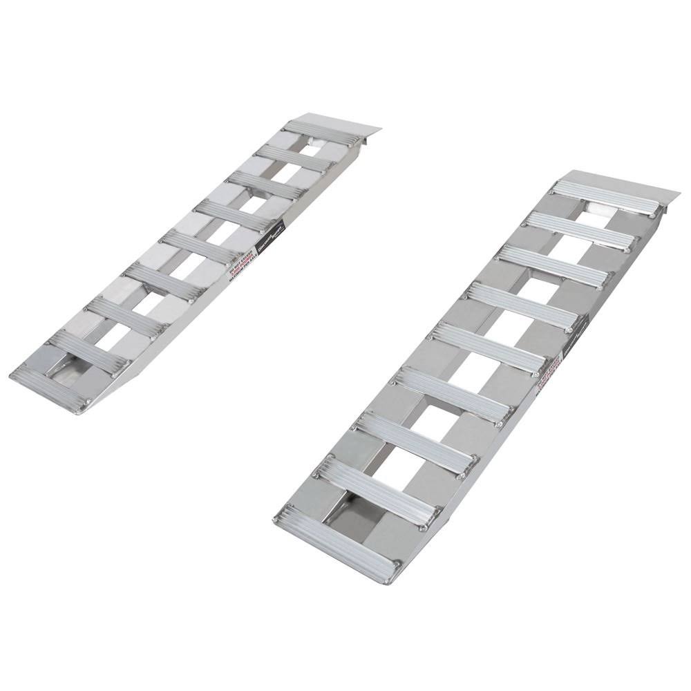 3000 lb Capacity per Axle Aluminum Auto Hauler Loading Ramps 48x22 x 12x22 x 2x22