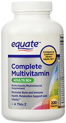 EQUATE Mature Adults 50+ Multivitamin 220c - Kansas Nuitrition - HNZSDS