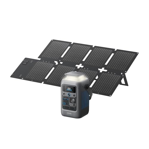 Anker SOLIX C300 DC Power Bank Station, Outdoor 288Wh Portable Power Station, LiFePO4 Battery, 300W Solar Generator, for Camping, Traveling