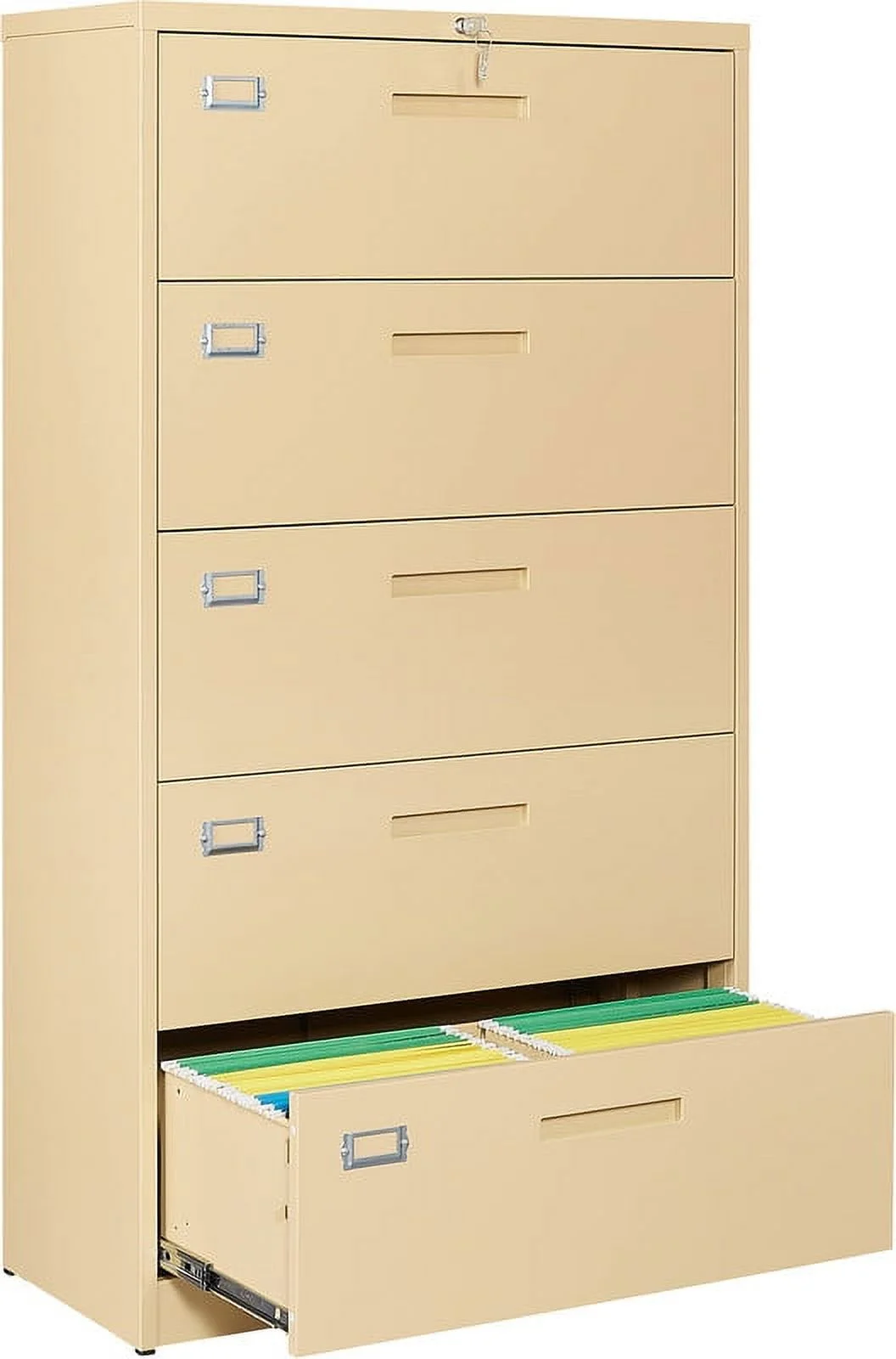 STANI 5 Drawers Lateral File Cabinet with Lock - Metal Steel Filling Cabinets for Home Office