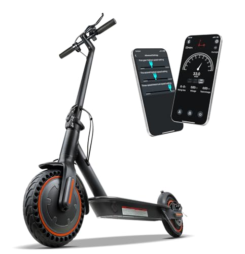 500W Electric Scooter for Adults - 17-20MPH Top Speed & 17-21-Miles Range, Foldable Commuter E-Scooter with 8.5" Solid Tires, Smart App Control