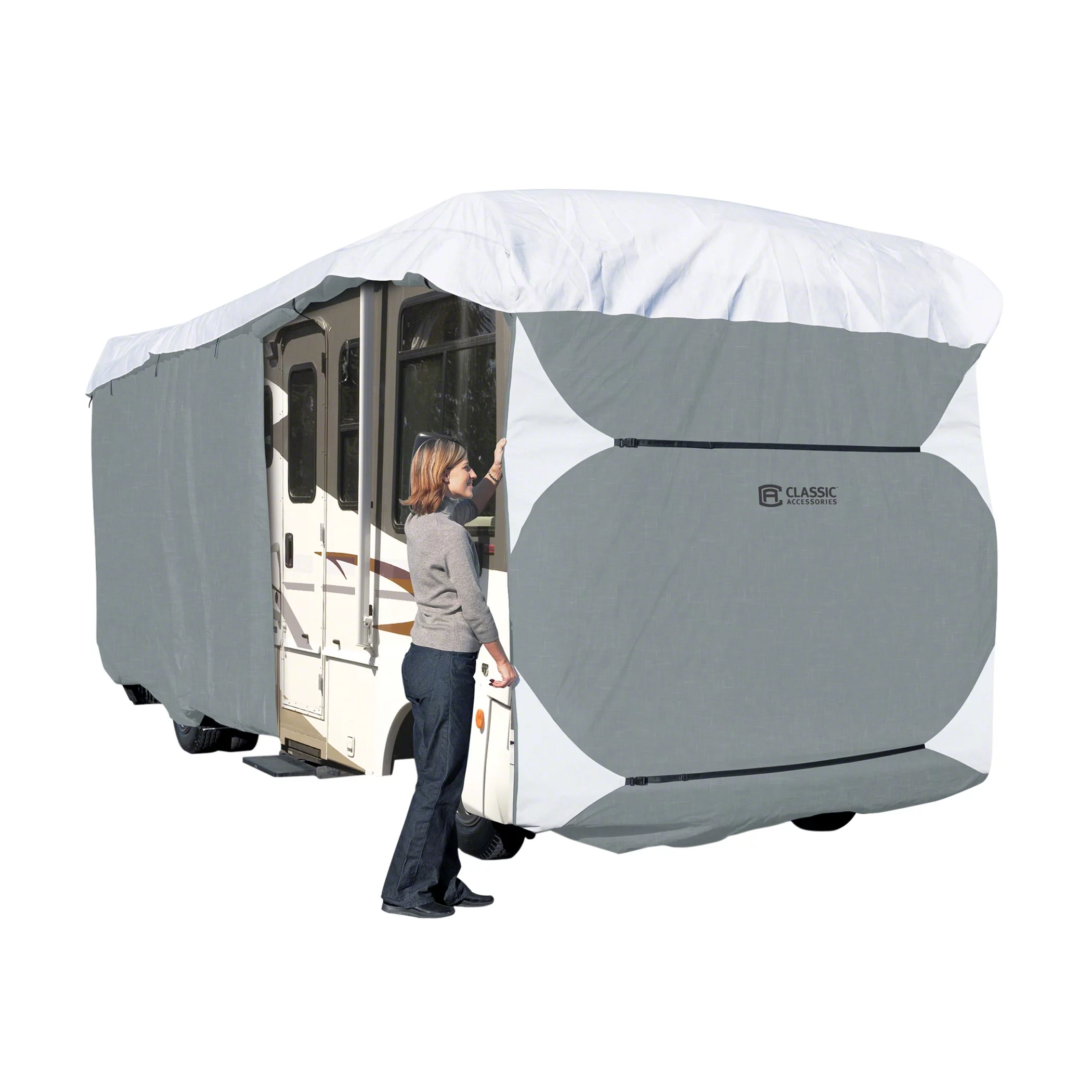 Classic Accessories Over Drive PolyPRO™3 Deluxe Extra Tall Class A RV Cover, Fits 37' - 40' RVs