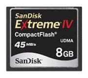 SanDisk Extreme IV - Flash memory card - 8 GB - CompactFlash