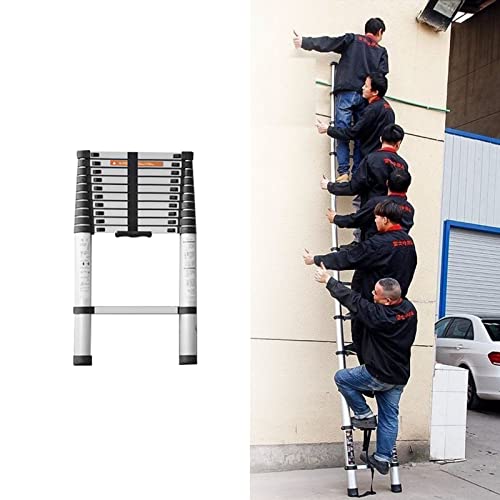 Telesladder Silver Telesextension Ladder, 6.6/8.5/9.5/10.5Ft/12.5/13.5/14.4/15.4/16.7/18/19.4/20/22/23.3 Feet