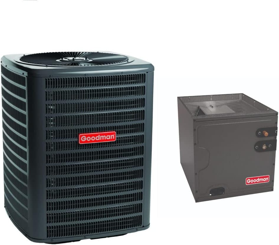 Goodman 2.5 Ton 14.3 SEER2 High-Efficiency Single Stage Split System Air Conditioner GSXM403010 and CAPTA3022C4 with Internal TXV