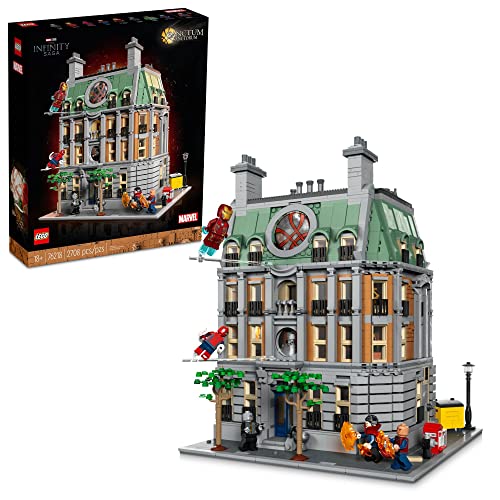 LEGO Marvel Sanctum Sanctorum 76218, 3-Story Modular Building Set, Avengers Movie Collectible, 9 Minifigures Including Doctor Strange, Wong
