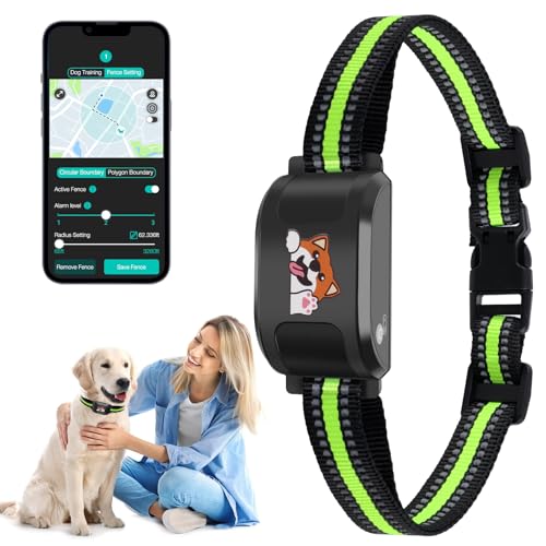 GPS Wireless Dog Electronic Fence & Dog Training Collar, Fence with GPS Tracker