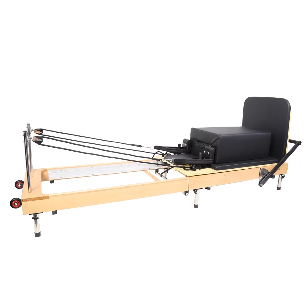 ARKANTOS Pilates Reformer Pro, Studio Grade Pilates Machine Bundle with Reformer Accessories, Reformer Box, Cardio Rebounder, Padded Jump Board