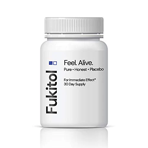 Fukitol Placebo Pills 30 ct - When It's Time to Make a Change - Pure & Honest Sugar Pill Capsule - Kansas Nuitrition - HNZSDS