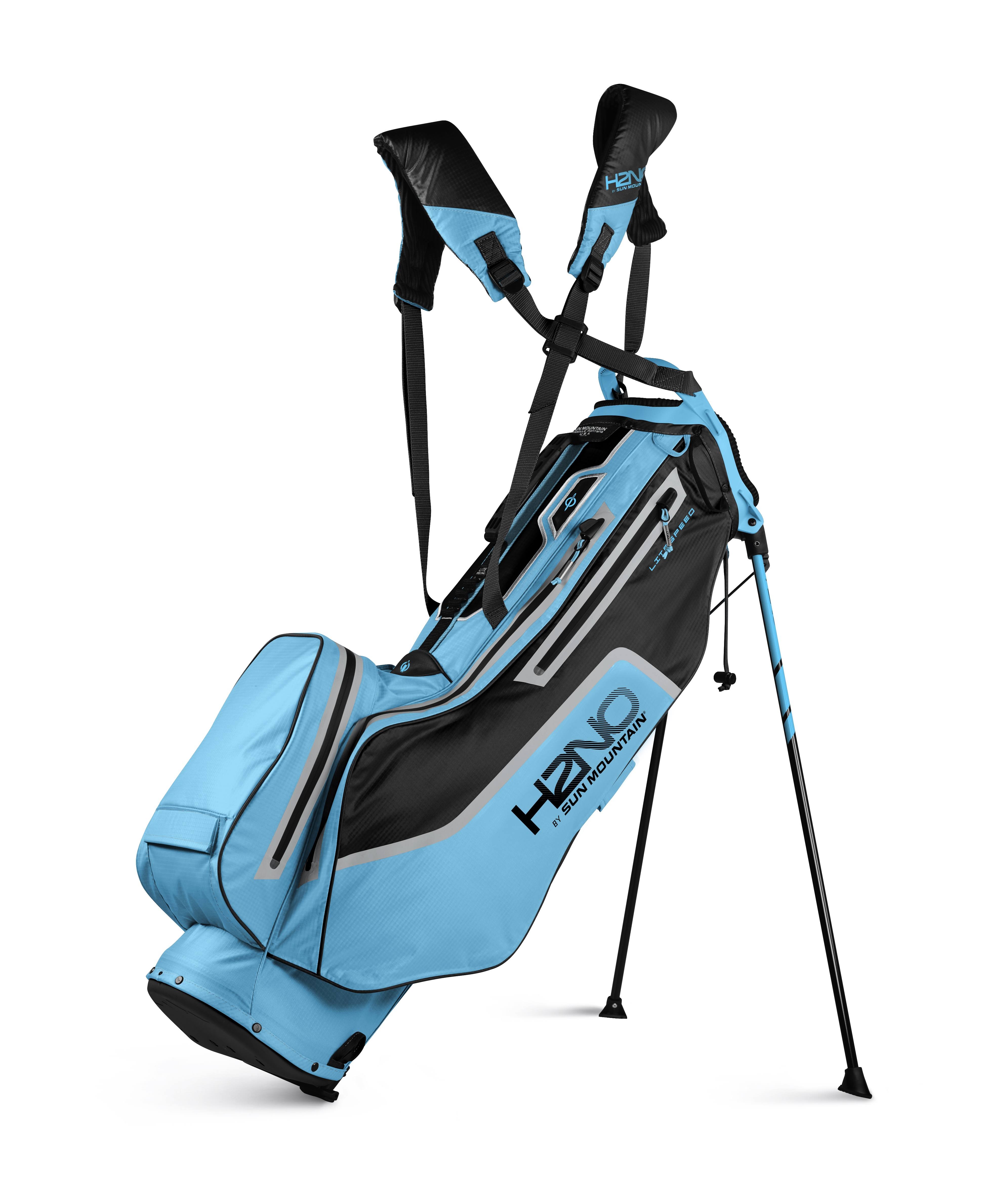 Sun Mountain H2no Litespeed Stand Bag, Ocean/Black/Cadet