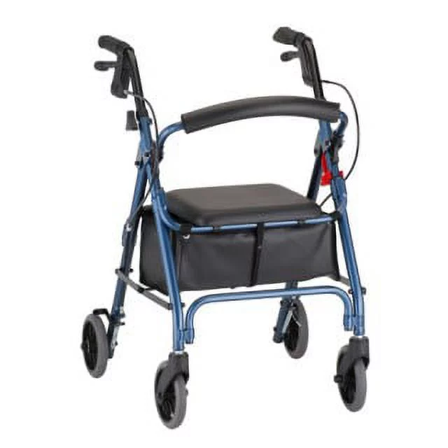 Rollator Nova GetGo Petite Aluminum Rolling Walker Weight Capacity 300 lbs (Blue) - Curated Treasures Market