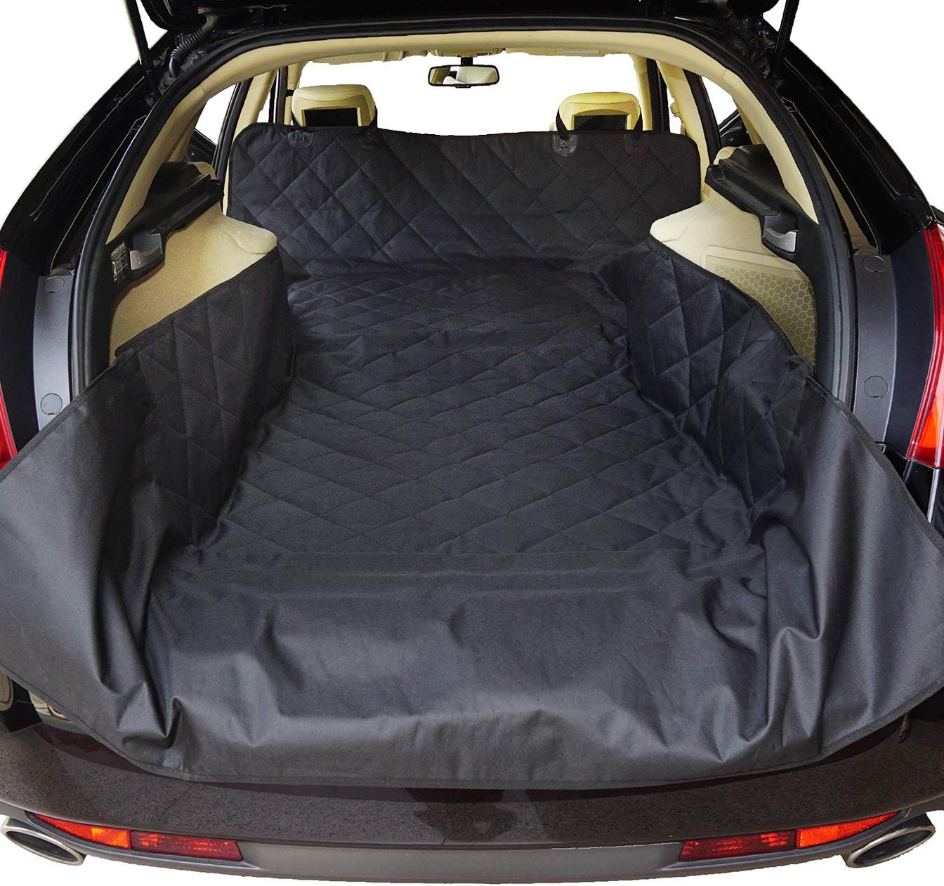 NOBER Pet Cargo Liner Cover for Dogs SUV Cars Waterproof Non Slip Universal Fit 55 X 106 with Bumper Flap Extra Large