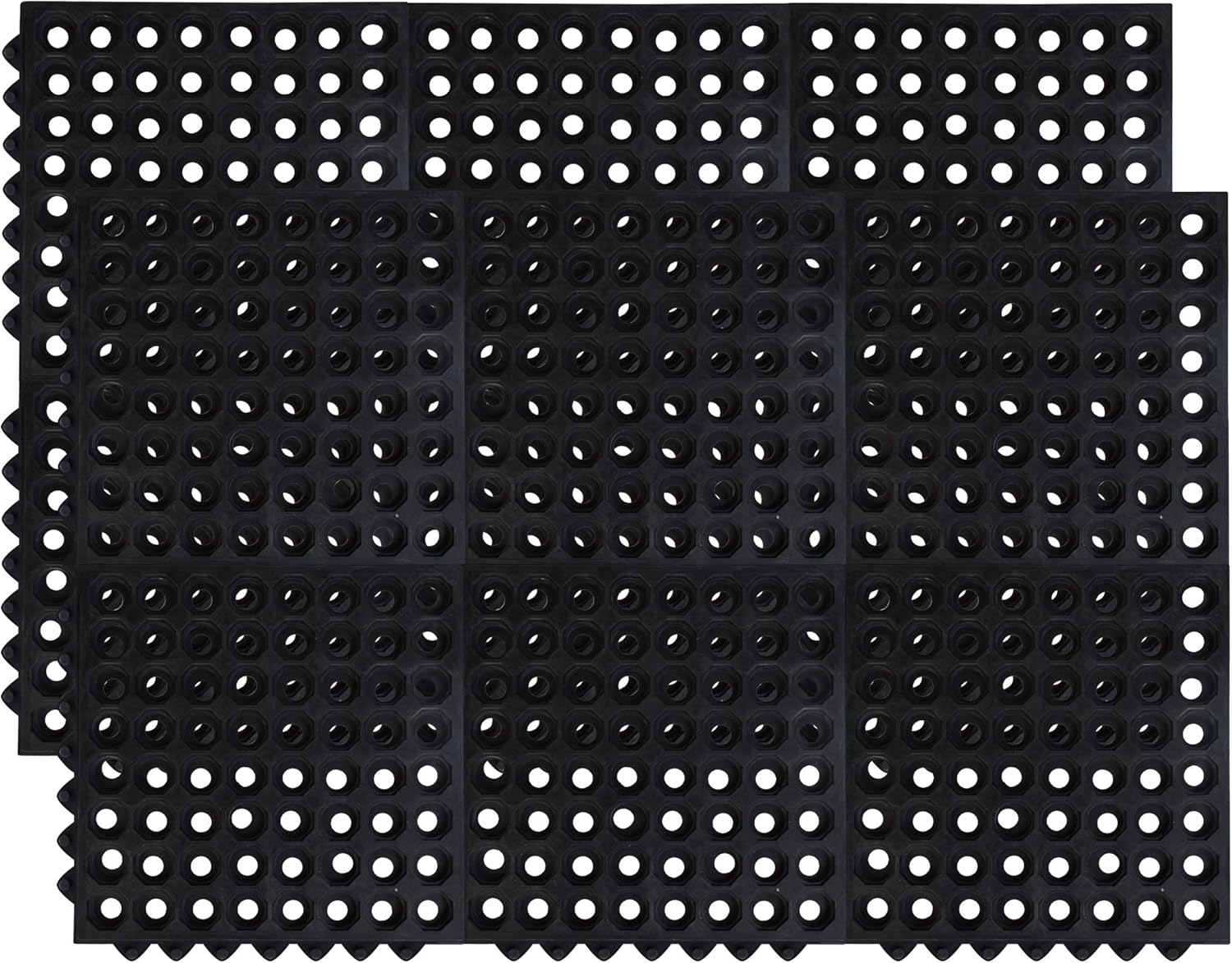 SafetyCare Interlocking Rubber Mat Tiles - 12 Tiles