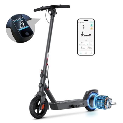 TST Electric Scooter for Adults, 19 Mph Foldable E Scooter, Peak 500W Motor, 8.5" Rear Solid Tire