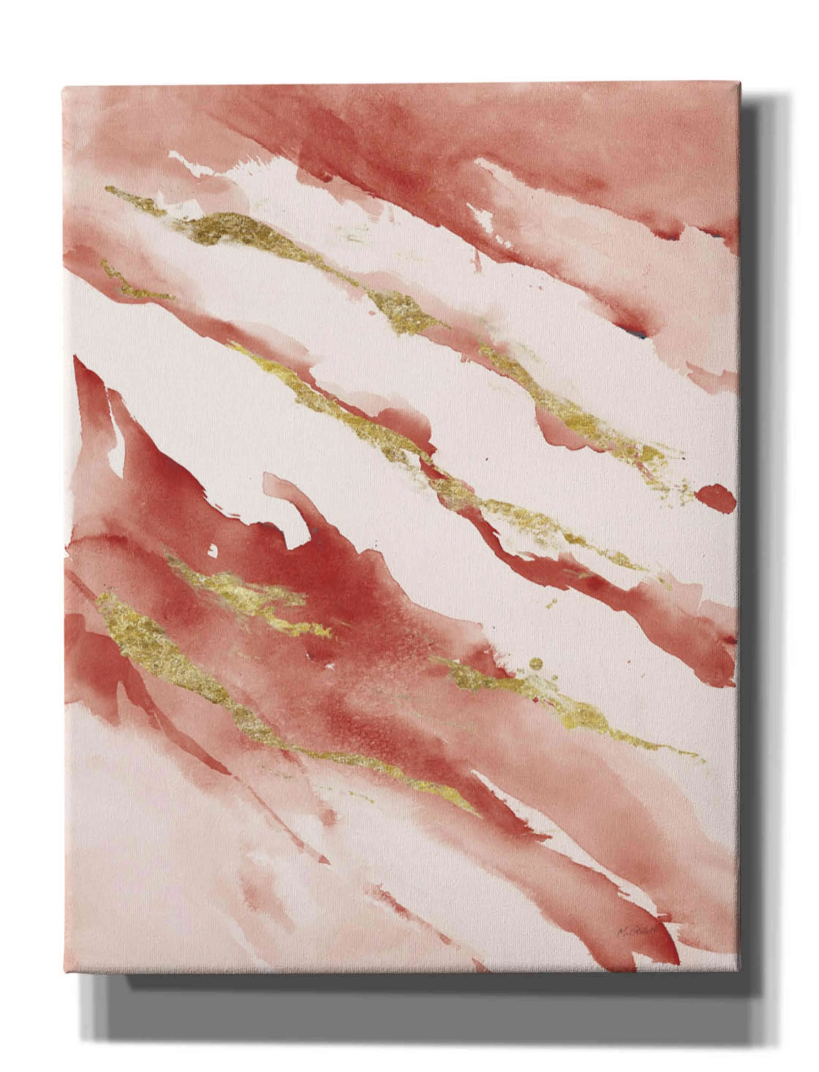 Epic Graffiti 'Drift V2 Red' by Mike Schick, Giclee Canvas Wall Art, 26"x34"