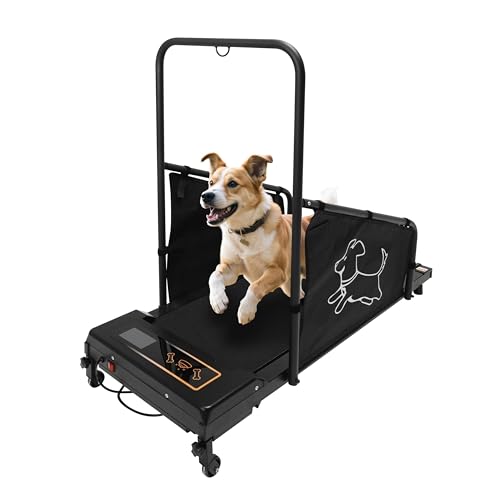Dog Treadmill for Small to Medium Dogs &ndash; Pet Running Machine with LED Display, Quiet 1.5HP Motor, Anti-Pinch Safety, 220lbs Capacity &ndash