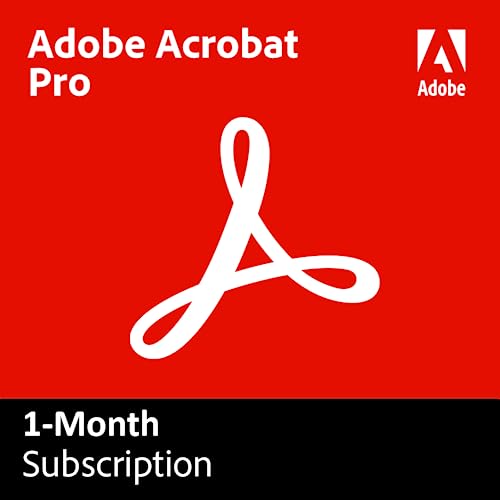 Adobe Acrobat Professional DC | PDF converter | 12-month Subscription with auto-renewal, PC/Mac
