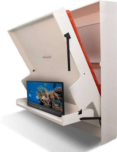Murphy Bed with Desk, Ideal Bedroom Furniture for Small Spaces, Horizontal & Vertical Pull-Out Beds and Space Saving Furniture