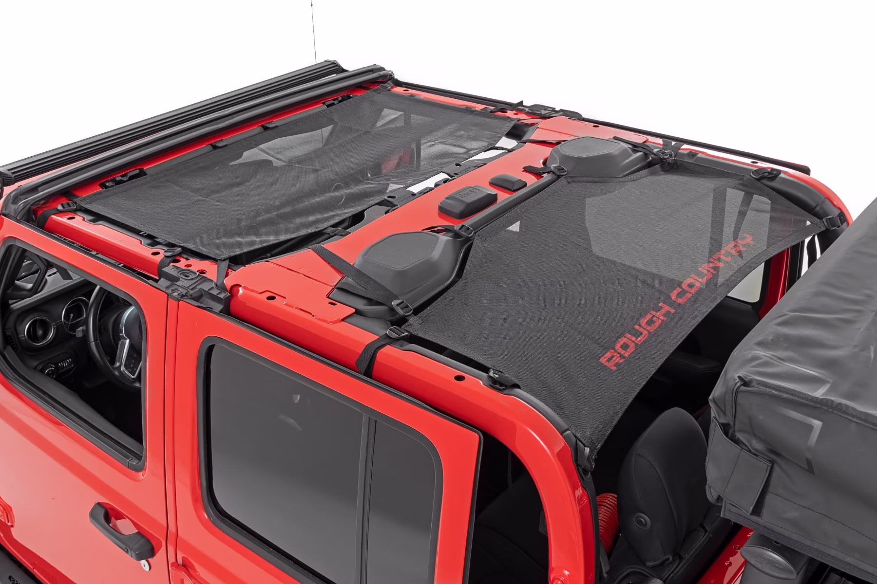 Rough Country Black Mesh Bikini Top for 2020-2022 Jeep Gladiator JT - 85118
