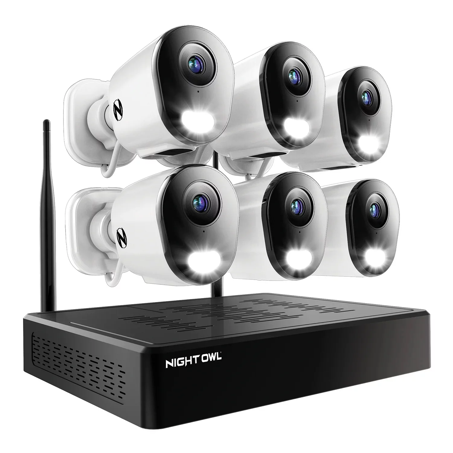 Night Owl 10 Channel 4K Wi-Fi NVR Security System with 1TB Hard Drive and 6 Wi-Fi IP 2K Deterrence Cameras with 2-Way Audio - Curated Treasures Market