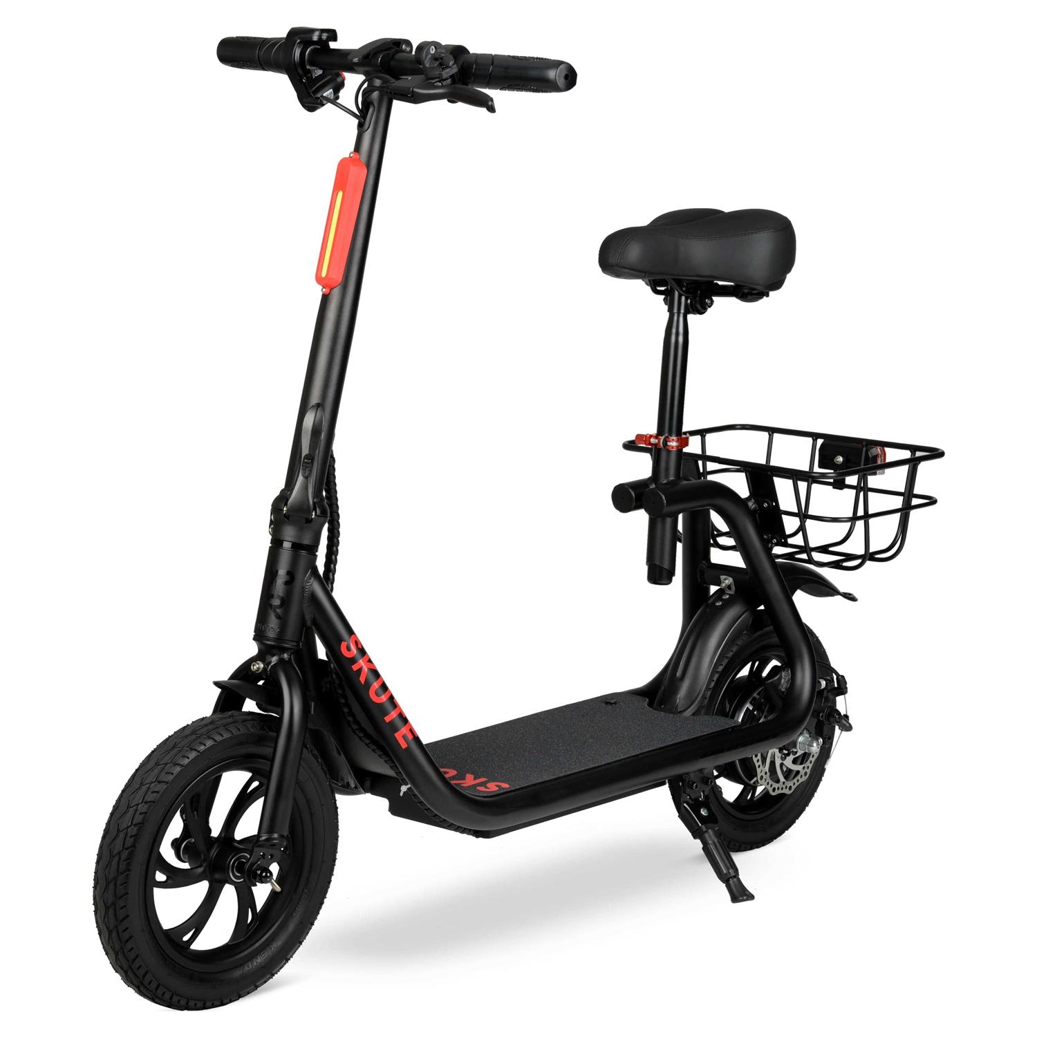 Hyper 36V Skute Commute 12 inch Seated Electric Scooter with Basket - Sports Supplies Online Store